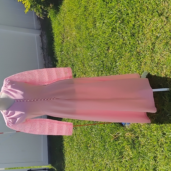 Vintage pink maxi dress - Picture 1 of 10